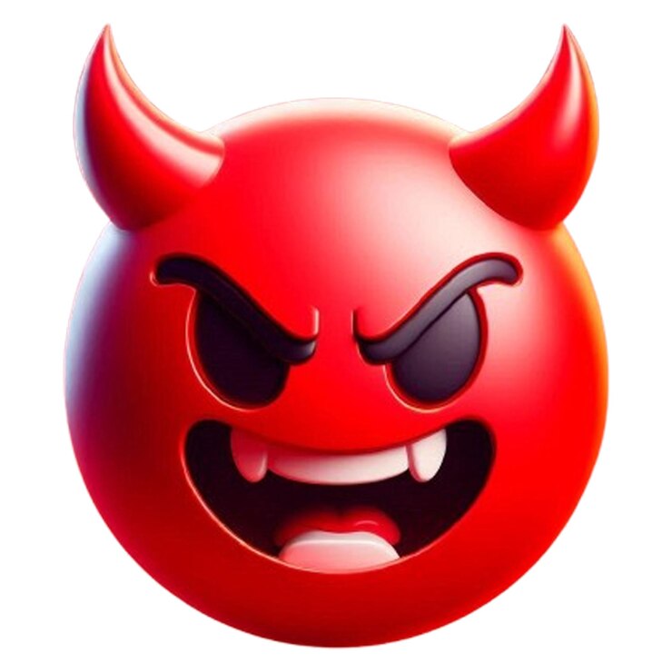 El emoji de la cara del diablo