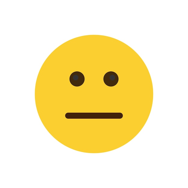 Emoji de la cara neutral