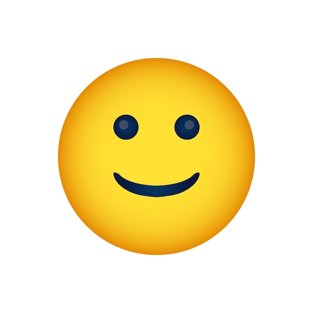 El emoji de la cara sonriente feliz