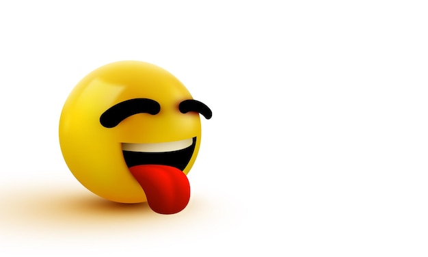 Emoji cara sonriente con lengua pegada