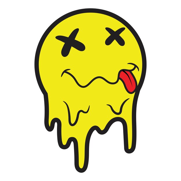 Emoji de goteo cansado