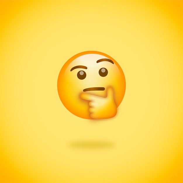 Emoji pensativo