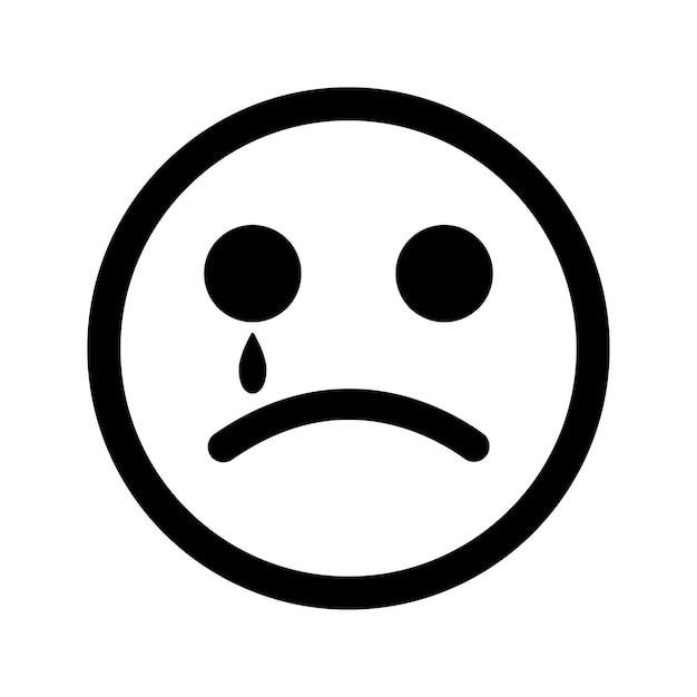 El emoji del personaje emite el icono de gráficos vectoriales negros