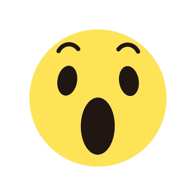 Emoji de whatsapp vectorial sobre fondo blanco