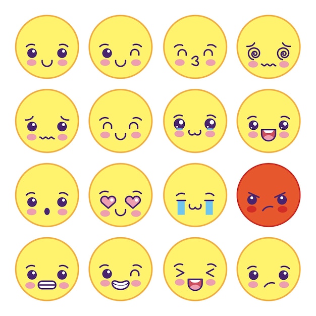 emojis kawaii