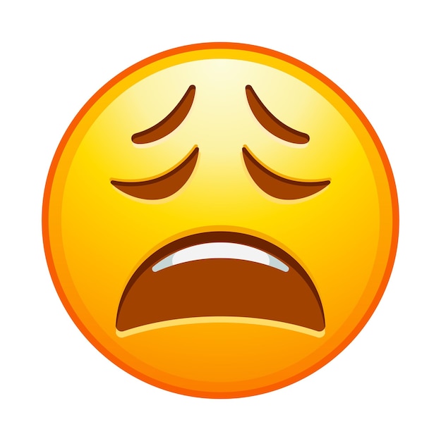 Emoticon de alta calidad Emoji agotado Emoticon cansado cara amarilla con los ojos cerrados