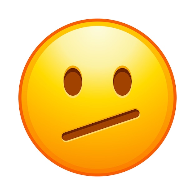 Emoticon de alta calidad Emoji confundido Emoticon desconcertado con labios fruncidos Emoji de cara amarilla Elemento popular