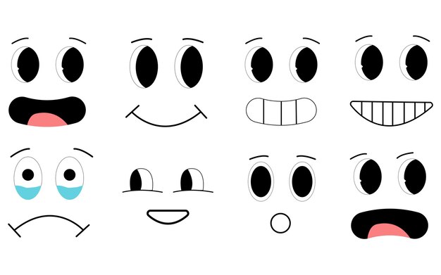 emoticones conjunto iconos vector conjunto de sonrisas iconos emoticones pegatinas