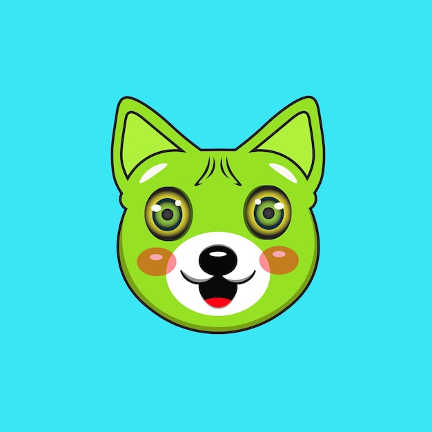 Vector emoticonos verdes