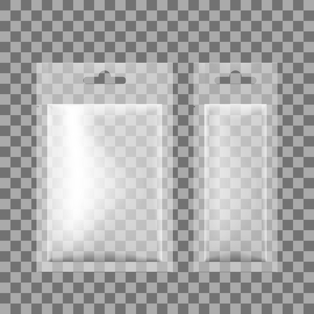 Empaquetado transparente de la bolsa de la hoja en blanco con la ranura de la caída para la bolsita del azúcar de la sal