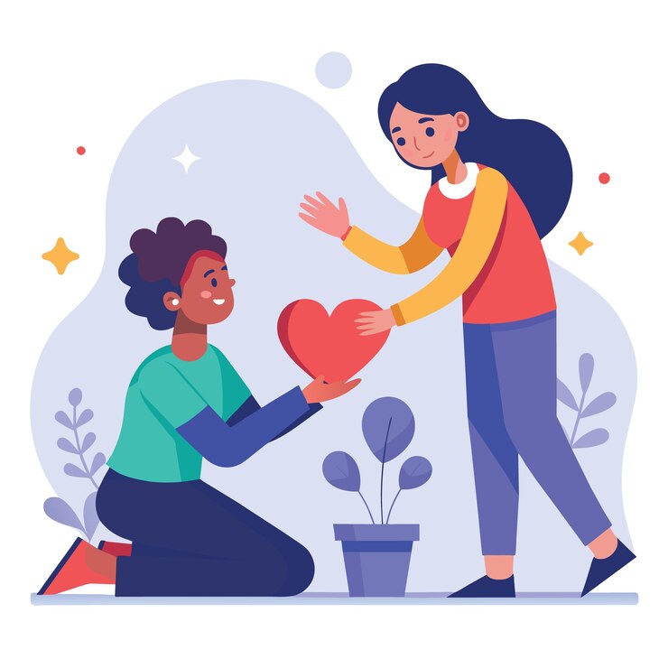 Vector empatía o simpatía comprensión y compartir sentimientos con otros apoyo o ayuda a la comunidad