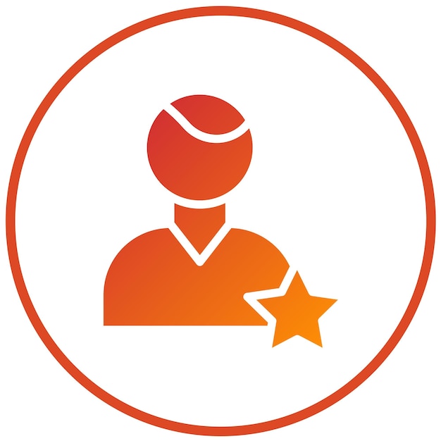 Empleado de diseño vectorial del mes Icon Style