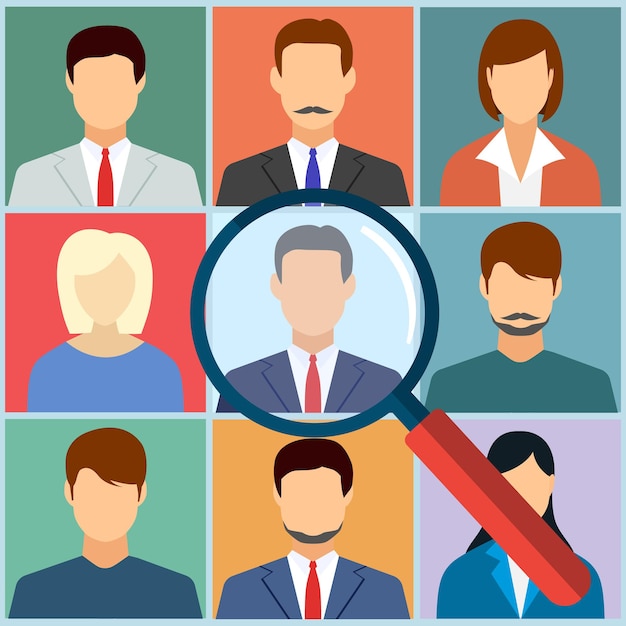Empleado seleccionado de gestión de recursos humanos