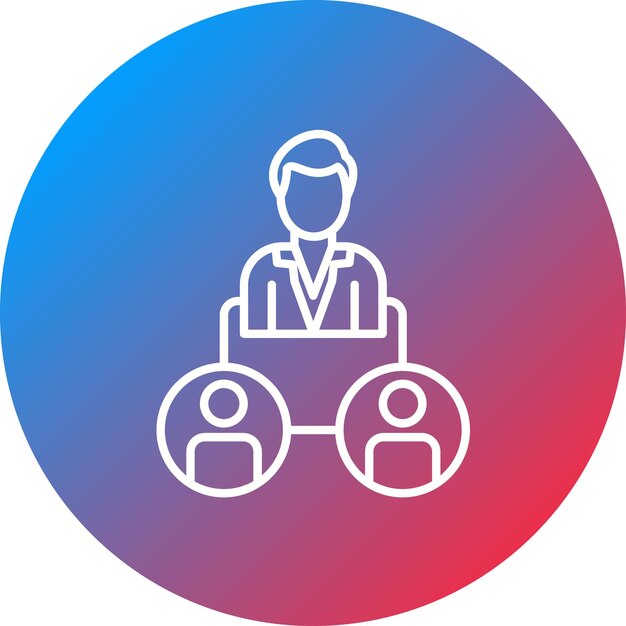 Empleador Imagen vectorial de icono masculino Se puede utilizar para capacitación empresarial