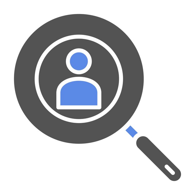 Empleados de diseño vectorial Buscar estilo de icono