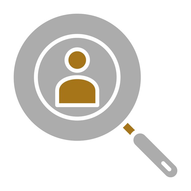 Empleados de diseño vectorial Buscar estilo de icono