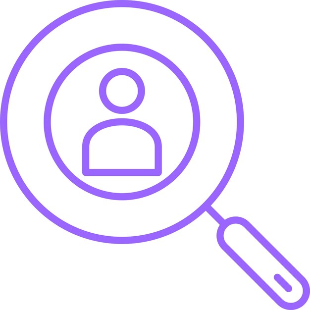 Empleados de diseño vectorial Buscar estilo de icono