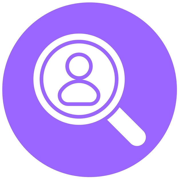 Empleados de diseño vectorial Buscar estilo de icono