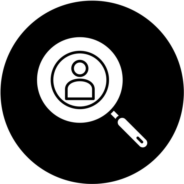 Empleados de diseño vectorial Buscar estilo de icono