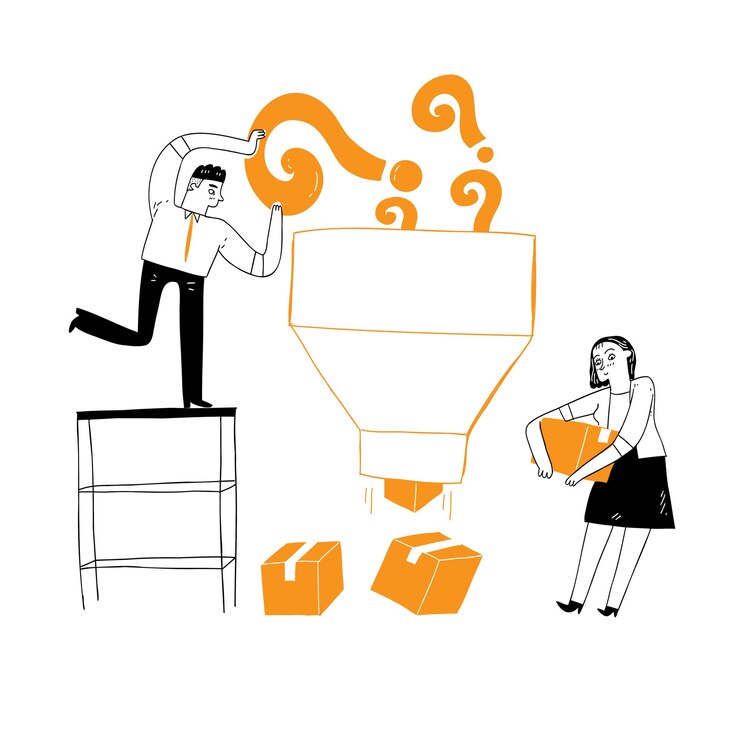Vector los empleados están trabajando, ideas de negocios, desafíos, riesgos, éxito. ilustración vectorial