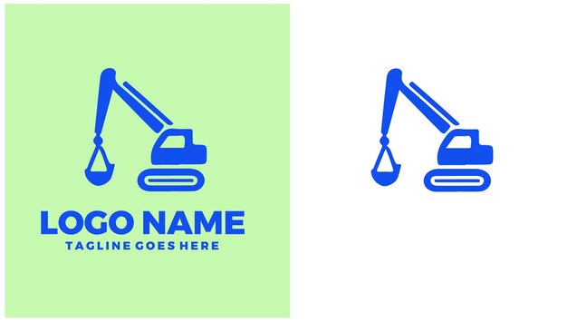 Empresa de construcción Firma de construcción Empresa contratista Contratista de construcción Ilustración de diseño de logotipo único
