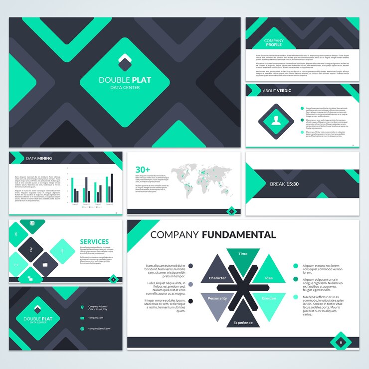 Vector empresa fundamental book magazine