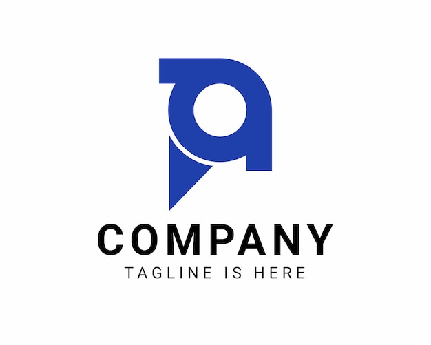 Empresa de logotipo de diseño plano moderno
