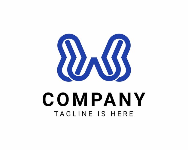 Empresa de logotipo de diseño plano moderno