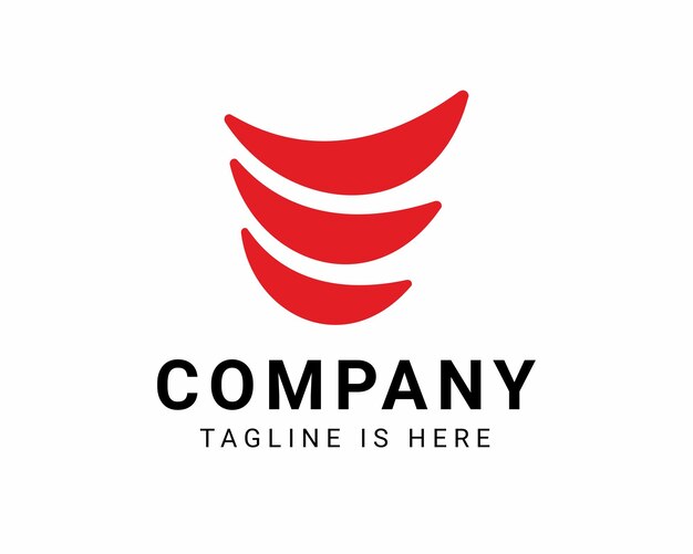 Empresa de logotipo de diseño plano moderno