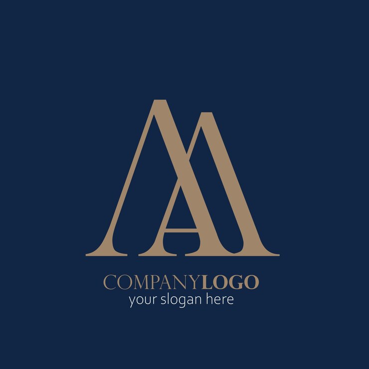 Vector empresa de logotipo elegante de letras dobles