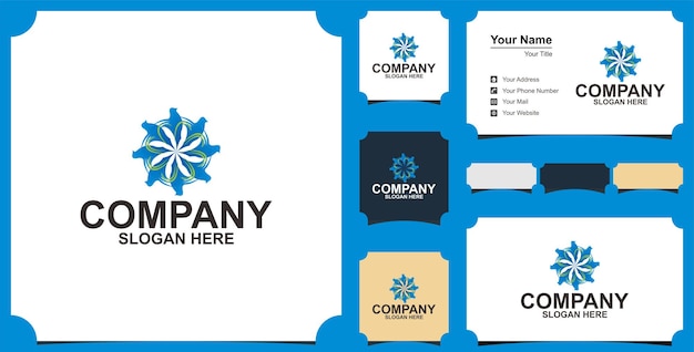 empresa de logotipo de mandala de pájaro