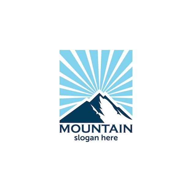 Empresa de logotipo de montaña