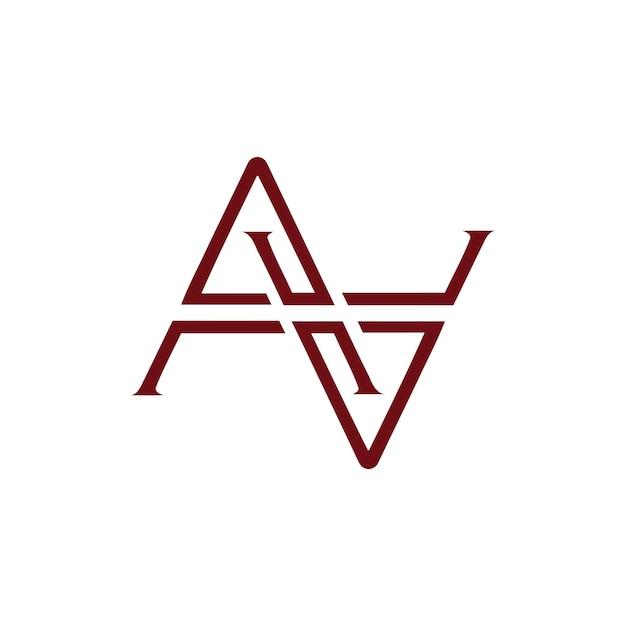 Vector empresa de logotipo de texto doble vectorial