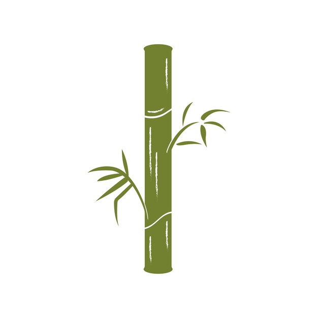 Empresa de marca de plantilla de diseño de logotipo de naturaleza verde de bambú