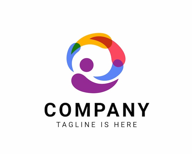 Empresa de plantilla de logotipo de diseño plano moderno
