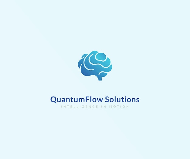 Empresa de tecnología de inteligencia artificial simple logotipo de marca minimalista