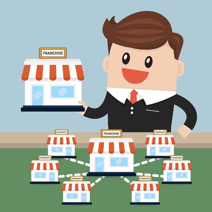 Vector empresario quiere expandir su negocio