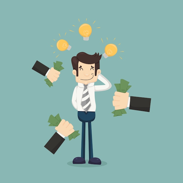 Empresario tener idea