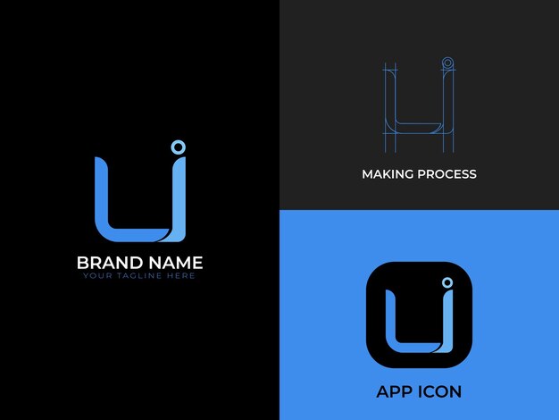Empresas creativas y logotipo de la marca