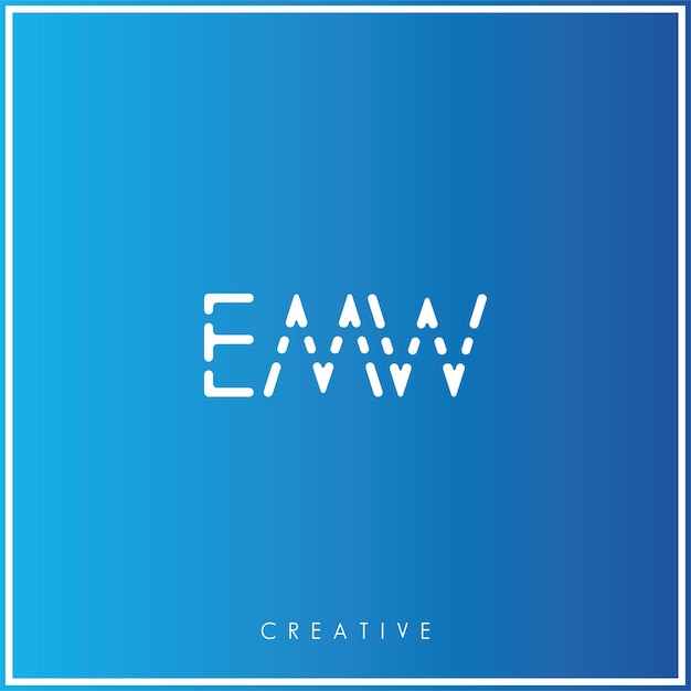 EMW Premium Vector último diseño de logotipo diseño creativo de logotipo vector ilustración monograma de logotipo mínimo
