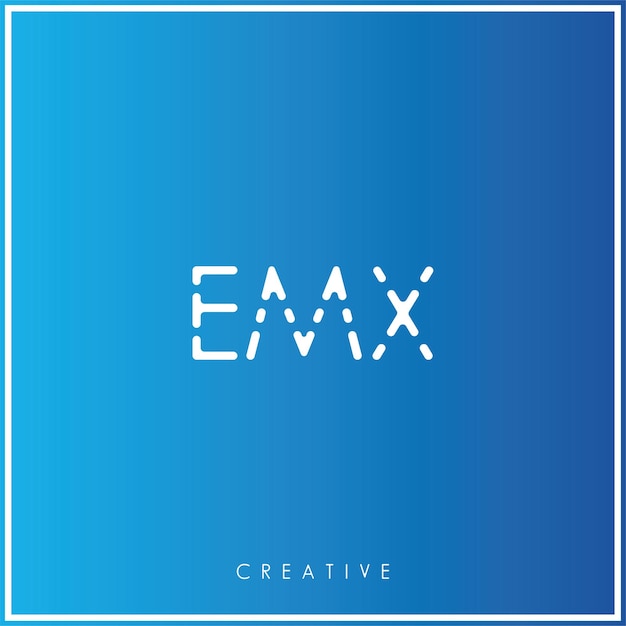 EMX Premium Vector último diseño de logotipo diseño creativo de logotipo ilustración vectorial monograma de logotipo mínimo