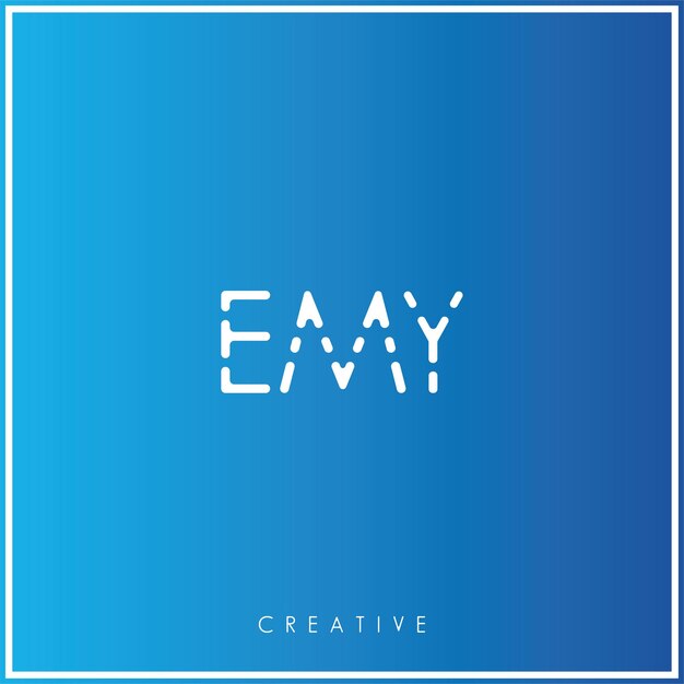 EMY Premium Vector último Diseño del logotipo Diseño creativo del logotipo Ilustración vectorial Logotipo mínimo Monograma