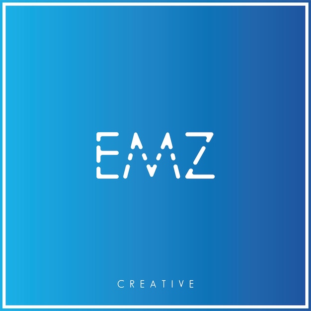 EMZ Premium Vector último diseño de logotipo diseño creativo de logotipo vector ilustración monograma de logotipo mínimo