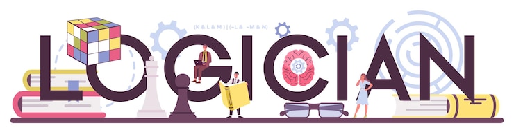 Vector encabezado tipográfico lógico
