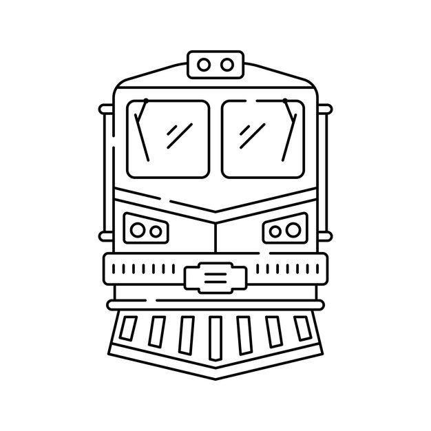 Encantador icono de tren transporte contenido relacionado con viajes listo para usar vector