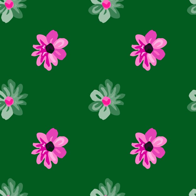 Encantador patrón floral sin costuras con margaritas en tonos pastel