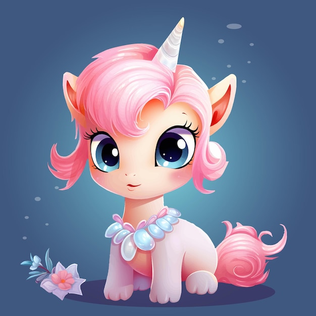 Vector la encantadora colección de unicornios