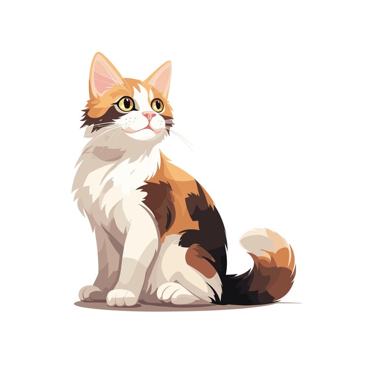 Una encantadora y conmovedora ilustración de un gato, perfecta para los amantes de los gatos.