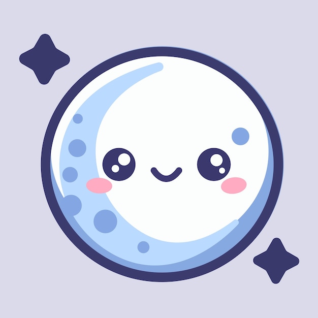 La encantadora ilustración de la luna