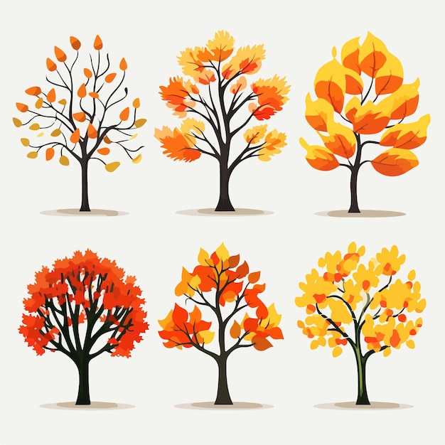 Encantamiento del otoño Árbol de Halloween en vector Generación AI